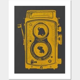 Vintage Old Style Camera Vector Illustration Posters and Art